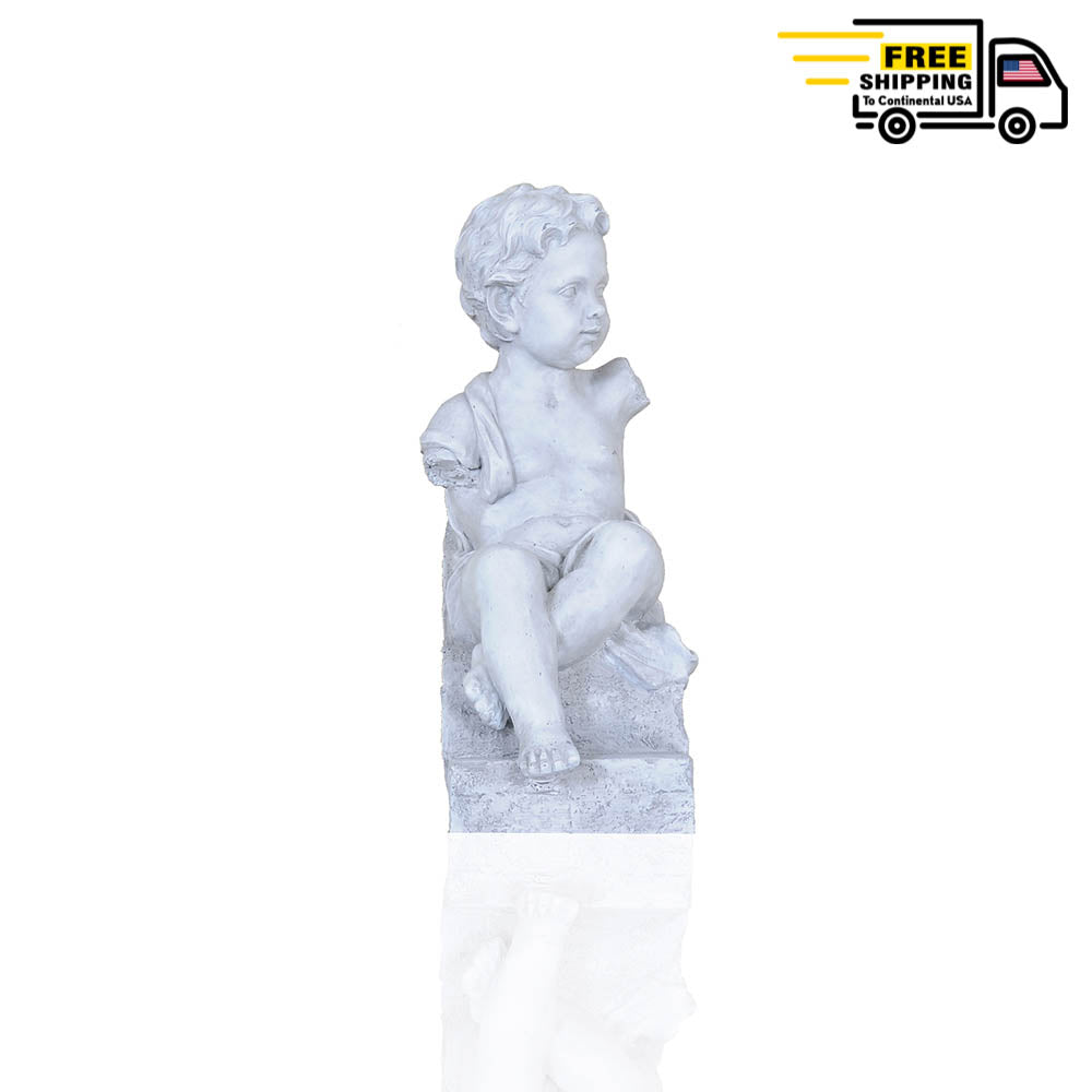 ANNE HOME - BOY SITTING STATUE | scale model aircraft | Miniatures |Vintage arts and crafts for decoration