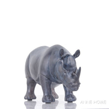 Load image into Gallery viewer, ANNE HOME - RHINOCEROS STATUE | scale model aircraft | Miniatures |Vintage arts and crafts for decoration
