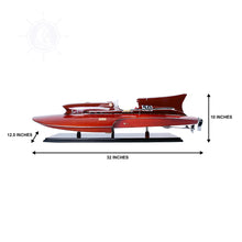 Load image into Gallery viewer, FERRARI HYDROPLANE MODEL BOAT | Museum-quality | Fully Assembled Wooden Model boats
