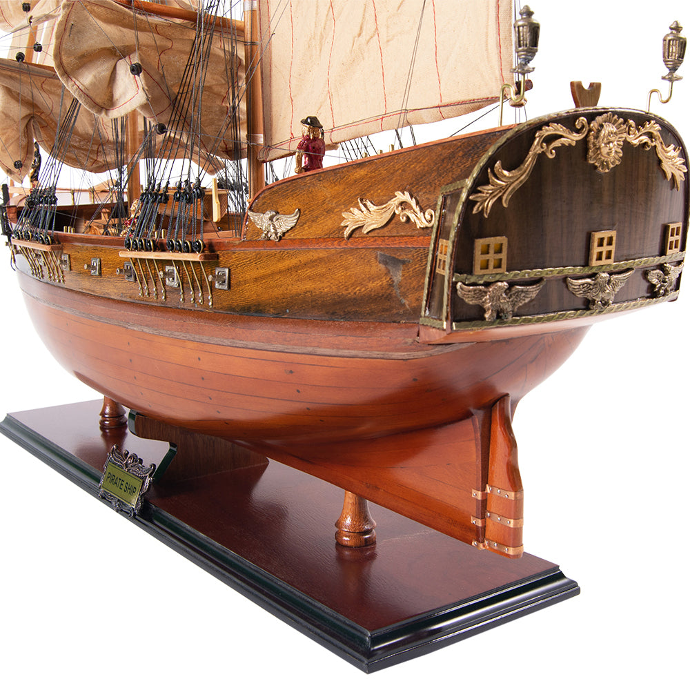 PIRATE SHIP MODEL SHIP EXCLUSIVE EDITION | Museum-quality | Fully Assembled Wooden Ship Models