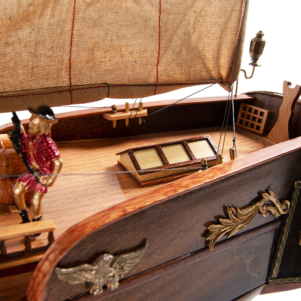 PIRATE SHIP MODEL SHIP EXCLUSIVE EDITION | Museum-quality | Fully Assembled Wooden Ship Models