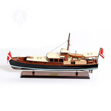 Load image into Gallery viewer, DOLPHIN MODEL BOAT PAINTED | Museum-quality | Fully Assembled Wooden Model boats
