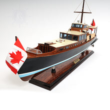 Load image into Gallery viewer, DOLPHIN MODEL BOAT PAINTED | Museum-quality | Fully Assembled Wooden Model boats
