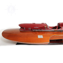 Load image into Gallery viewer, FERRARI HYDROPLANE MODEL BOAT READY FOR RC | Museum-quality | Fully Assembled Wooden Model boats

