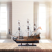 Load image into Gallery viewer, SAN FELIPE MODEL SHIP MEDIUM | Museum-quality | Fully Assembled Wooden Ship Models
