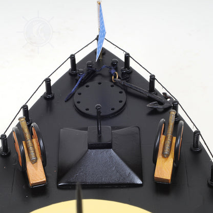 USS MONITOR MODEL BOAT	| Museum-quality | Fully Assembled Wooden Model boats