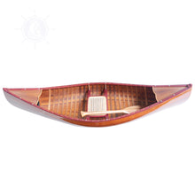 Load image into Gallery viewer, DISPLAY CANOE WITH RIBS 6’ | Wooden Kayak |  Boat | Canoe with Paddles for fishing and water sports
