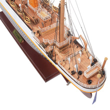 Load image into Gallery viewer, TITANIC CRUISE SHIP MODEL PAINTED SMALL| Museum-quality Cruiser| Fully Assembled Wooden Model Ship
