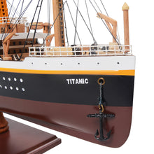 Load image into Gallery viewer, TITANIC CRUISE SHIP MODEL PAINTED SMALL| Museum-quality Cruiser| Fully Assembled Wooden Model Ship
