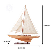 Load image into Gallery viewer, ENDEAVOUR SM Model Yacht | Museum-quality | Partially Assembled Wooden Ship Model
