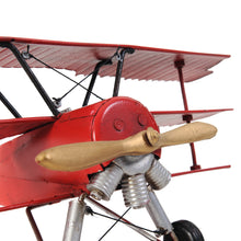 Load image into Gallery viewer, 1917 RED BARON FOKKER TRIPLANE | scale model aircraft | Miniatures |Vintage arts and crafts for decoration
