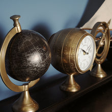 Load image into Gallery viewer, ALUM/ARMILLERY/CLOCK &amp; PAPER GLOBE ON MDF BASE | Vintage arts and crafts for decoration
