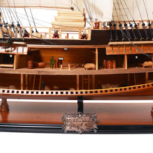 Load image into Gallery viewer, HMS ENDEAVOUR MODEL SHIP OPEN HULL | Museum-quality | Fully Assembled Wooden Ship Models
