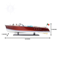 Load image into Gallery viewer, RIVA TRITON MODEL BOAT PAINTED LARGE | Museum-quality | Fully Assembled Wooden Model boats
