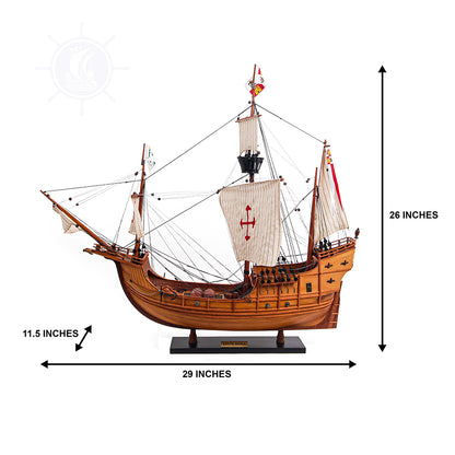 SANTA MARIA MODEL SHIP | Museum-quality | Fully Assembled Wooden Ship Models