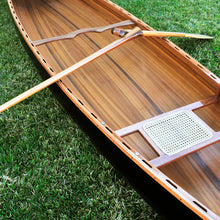 Load image into Gallery viewer, SKEENA CANOE DARK FINISH 18&#39; | Wooden Kayak |  Boat | Canoe with Paddles for fishing and water sports
