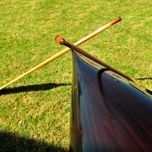 Load image into Gallery viewer, SKEENA CANOE DARK FINISH 18&#39; | Wooden Kayak |  Boat | Canoe with Paddles for fishing and water sports
