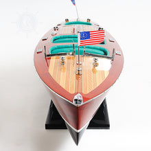 Load image into Gallery viewer, CHRIS CRAFT TRIPLE COCKPIT MODEL BOAT PAINTED | Museum-quality | Fully Assembled Wooden Model boats
