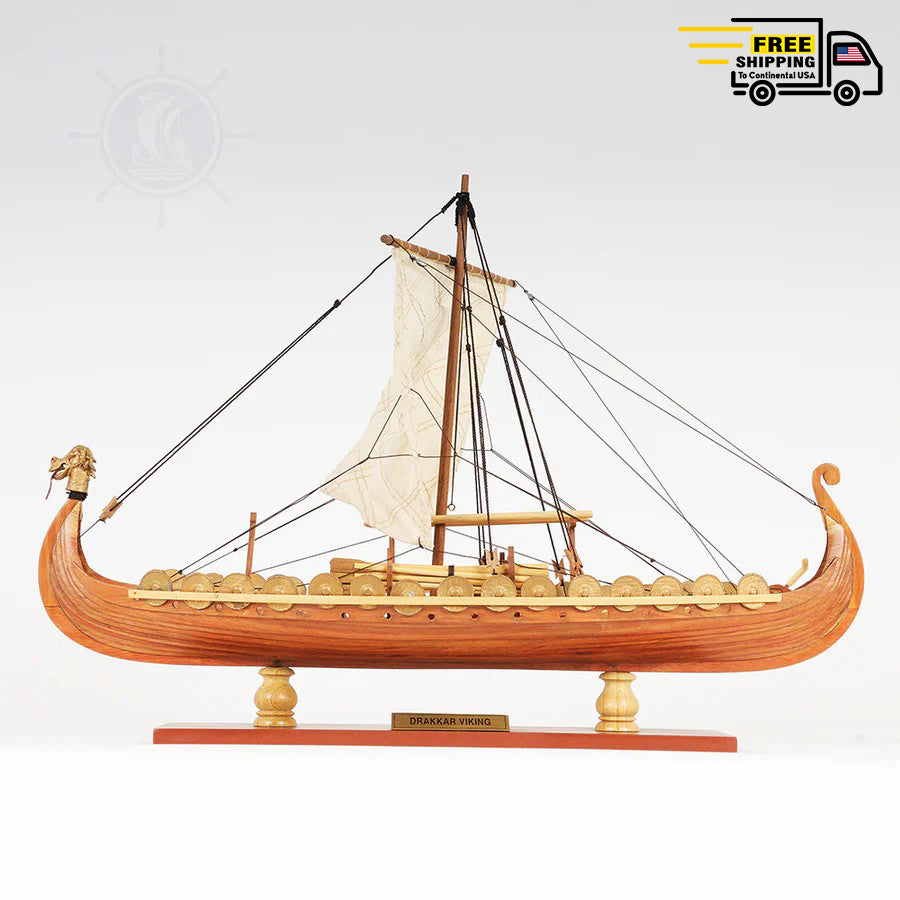 VIKING MODEL BOAT SMALL | Museum-quality | Fully Assembled Wooden Model boats
