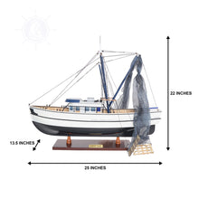Load image into Gallery viewer, SHRIMP BOAT MODEL BOAT | Museum-quality | Fully Assembled Wooden Model boats
