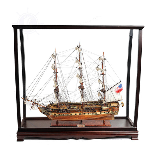 USS CONSTITUTION MODEL SHIP MIDSIZE WITH DISPLAY CASE | Museum-quality | Fully Assembled Wooden Ship Models