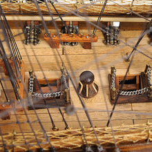 Load image into Gallery viewer, USS CONSTITUTION MODEL SHIP MID WITH DISPLAY CASE FRONT OPEN | Museum-quality | Fully Assembled Wooden Ship Models
