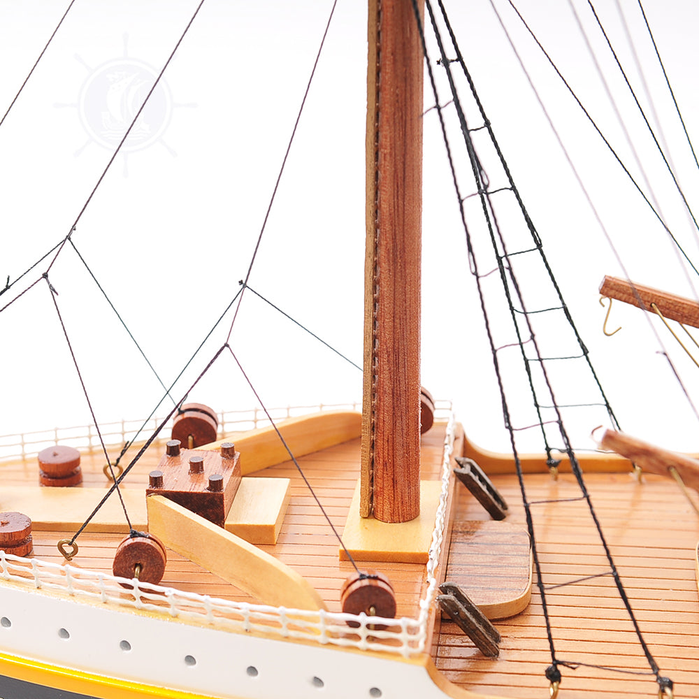 RMS TITANIC CRUISE SHIP MODEL MIDSIZE WITH DISPLAY CASE | Museum-quality Cruiser| Fully Assembled Wooden Model Ship