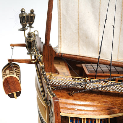 HMS VICTORY MODEL SHIP MIDSIZE WITH DISPLAY CASE FRONT OPEN | Museum-quality | Fully Assembled Wooden Ship Models