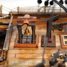 Load image into Gallery viewer, HMS VICTORY MODEL SHIP LARGE WITH TABLE TOP DISPLAY CASE | Museum-quality | Fully Assembled Wooden Ship Models
