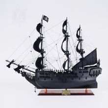Load image into Gallery viewer, BLACK PEARL PIRATE SHIP MODEL SHIP LARGE WITH TABLE TOP DISPLAY CASE | Museum-quality | Fully Assembled Wooden Ship Models
