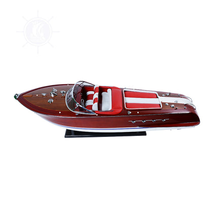 RIVA AQUARAMA MODEL BOAT PAINTED WITH RC MOTOR | Museum-quality | Fully Assembled Wooden Model boats