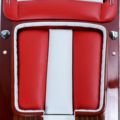 RIVA AQUARAMA MODEL BOAT PAINTED WITH RC MOTOR | Museum-quality | Fully Assembled Wooden Model boats