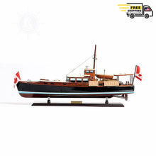 Load image into Gallery viewer, DOLPHIN MODEL BOAT PAINTED | Museum-quality | Fully Assembled Wooden Model boats
