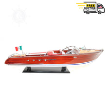 Load image into Gallery viewer, RIVA AQUARAMA MODEL BOAT RC READY | Museum-quality | Fully Assembled Wooden Model boats
