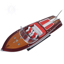 Load image into Gallery viewer, RIVA AQUARAMA MODEL BOAT WITH RC MOTOR MEDIUM | Museum-quality | Fully Assembled Wooden Model boats
