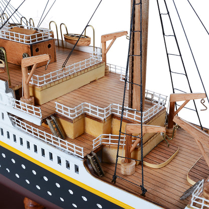 TITANIC CRUISE SHIP MODEL PAINTED LARGE | Museum-quality Cruiser| Fully Assembled Wooden Model Ship