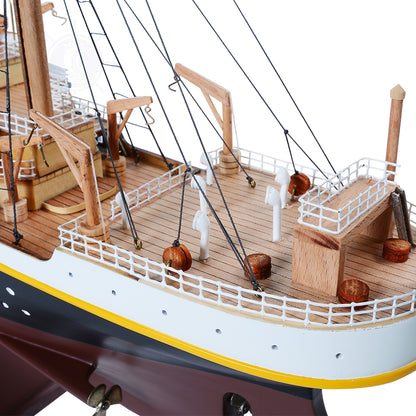 TITANIC CRUISE SHIP MODEL PAINTED LARGE | Museum-quality Cruiser| Fully Assembled Wooden Model Ship