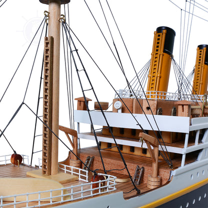 TITANIC CRUISE SHIP MODEL PAINTED LARGE | Museum-quality Cruiser| Fully Assembled Wooden Model Ship