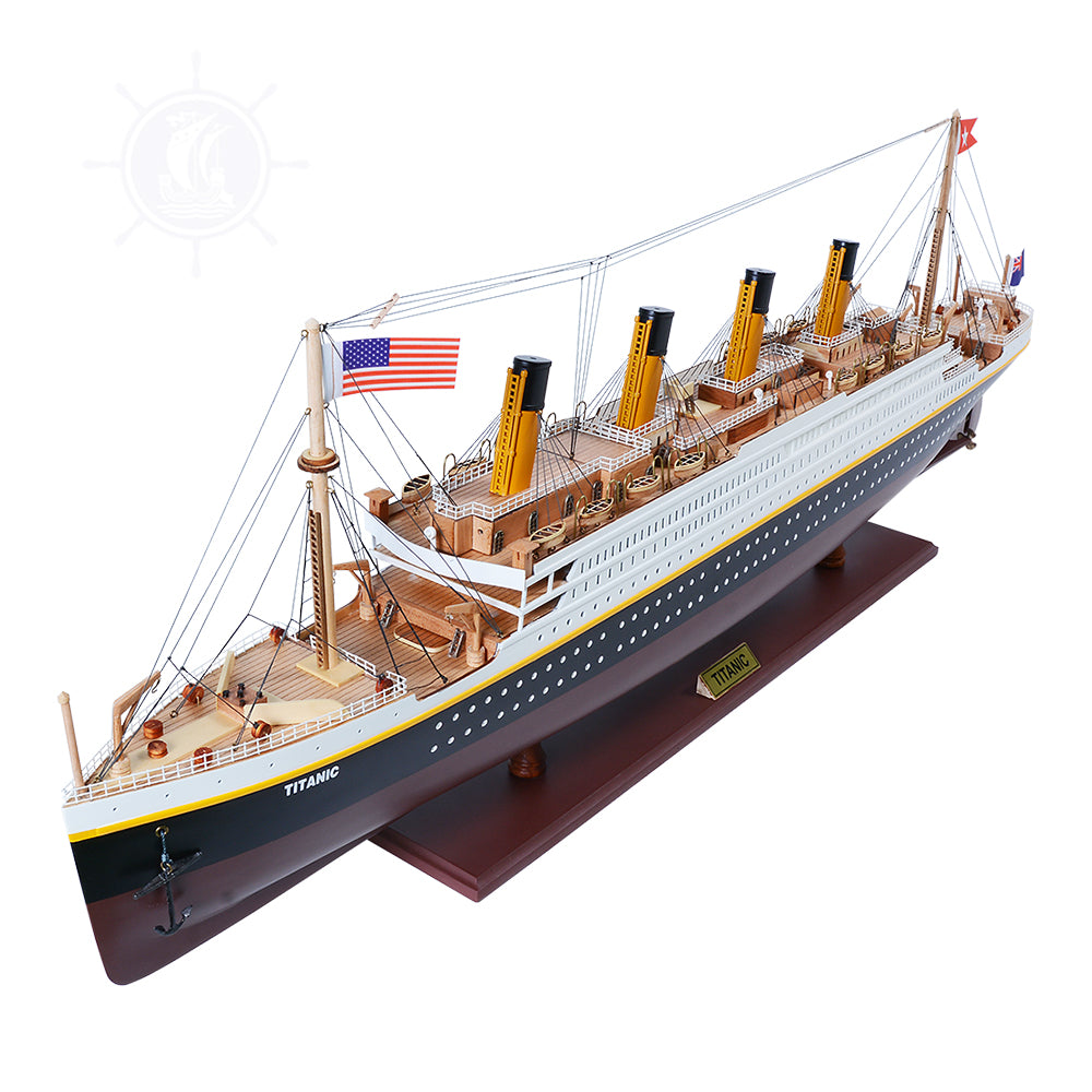 TITANIC CRUISE SHIP MODEL PAINTED LARGE | Museum-quality Cruiser| Fully Assembled Wooden Model Ship