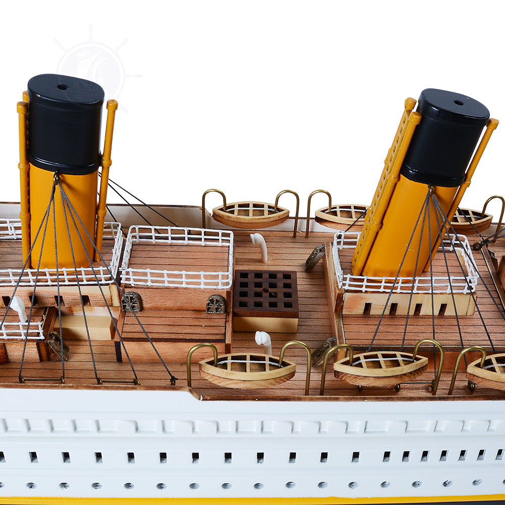 TITANIC CRUISE SHIP MODEL PAINTED LARGE | Museum-quality Cruiser| Fully Assembled Wooden Model Ship
