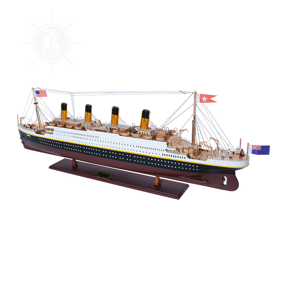 TITANIC CRUISE SHIP MODEL PAINTED LARGE | Museum-quality Cruiser| Fully Assembled Wooden Model Ship