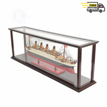 Load image into Gallery viewer, RMS TITANIC CRUISE SHIP MODEL MIDSIZE WITH DISPLAY CASE | Museum-quality Cruiser| Fully Assembled Wooden Model Ship
