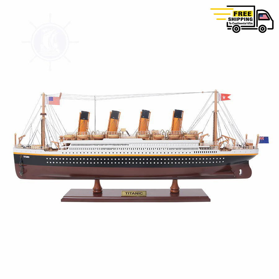 TITANIC CRUISE SHIP MODEL PAINTED SMALL| Museum-quality Cruiser| Fully Assembled Wooden Model Ship