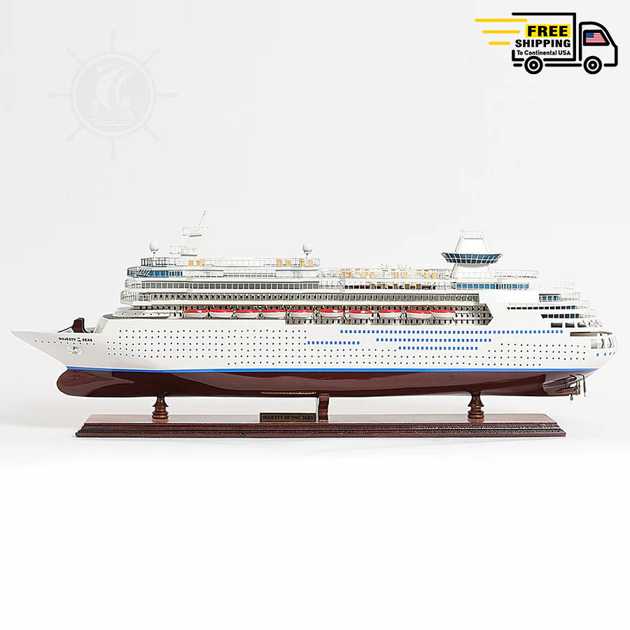 MAJESTY OF THE SEAS CRUISE SHIP MODEL | Museum-quality Cruiser| Fully Assembled Wooden Model Ship