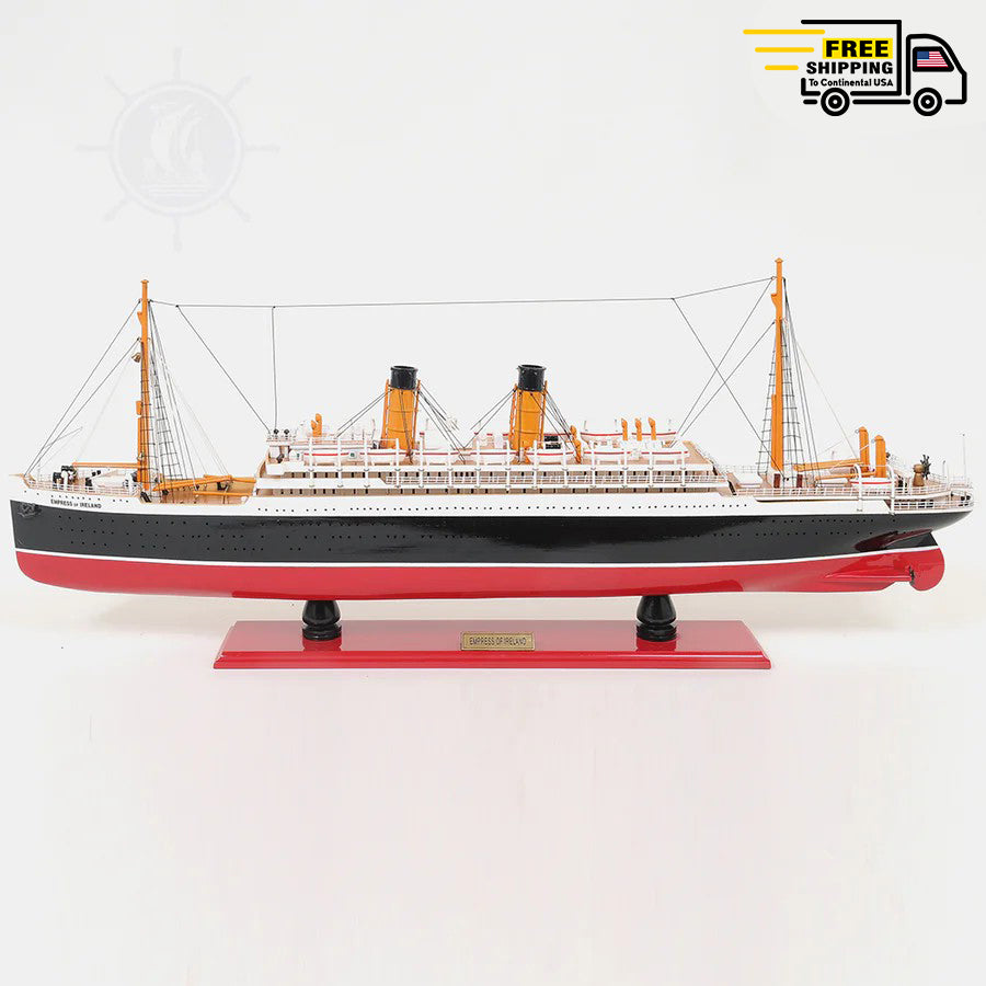 EMPRESS OF IRELAND CRUISE SHIP MODEL | Museum-quality Cruiser| Fully Assembled Wooden Model Ship