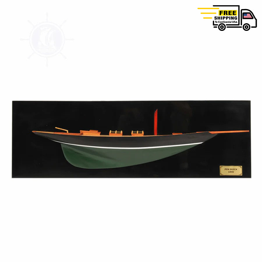 PEN DUICK HALF-HULL SCALED MODEL BOAT YACHT HANDMADE | Museum-quality | Home & Office Decoration