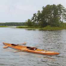 Load image into Gallery viewer, KLINAKLINI KAYAK 19&#39; | Wooden Kayak |  Boat | Canoe with Paddles for fishing and water sports
