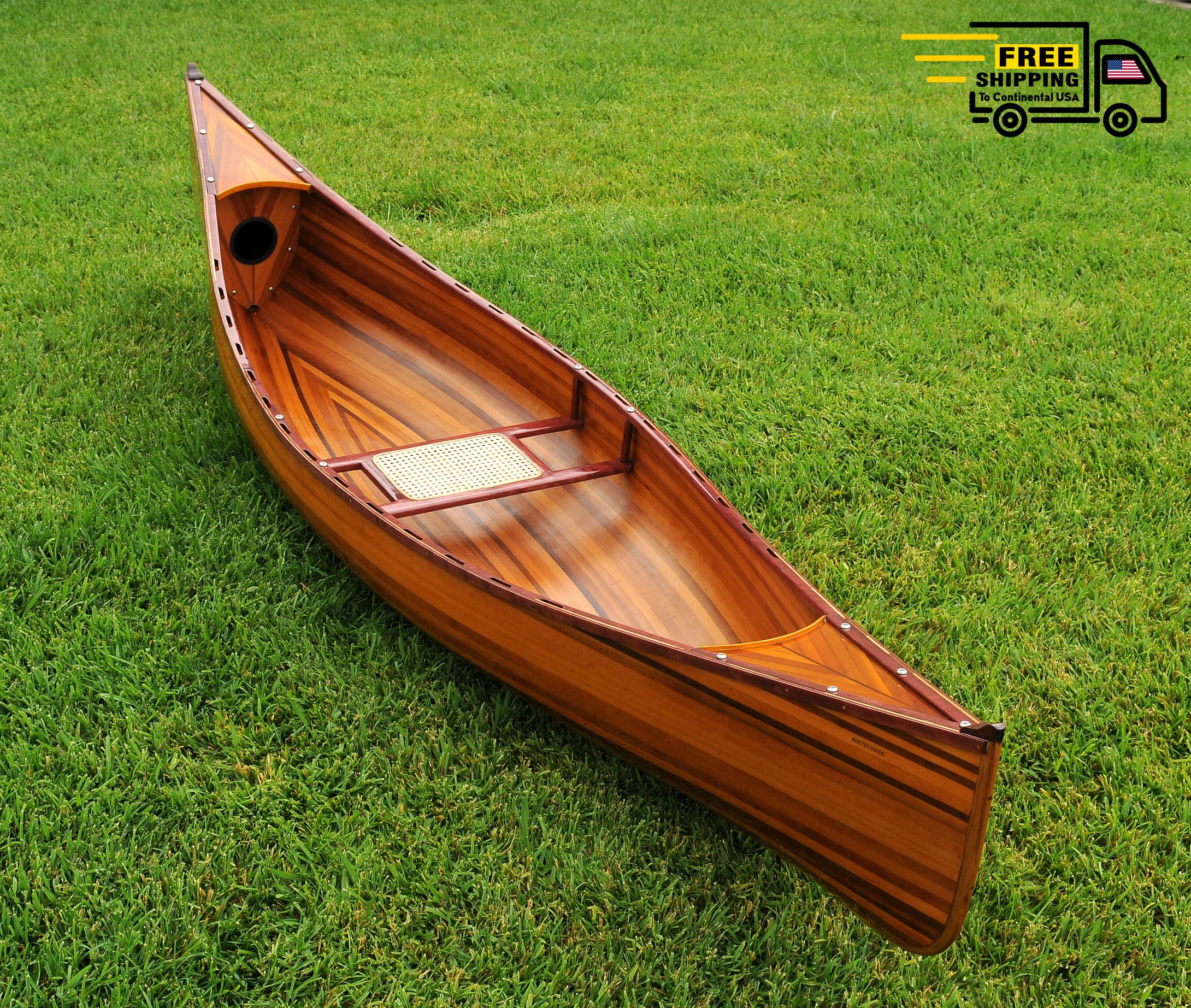 WOODEN CANOE 10 FT | Museum-quality | Fully Assembled Wooden Ship Model