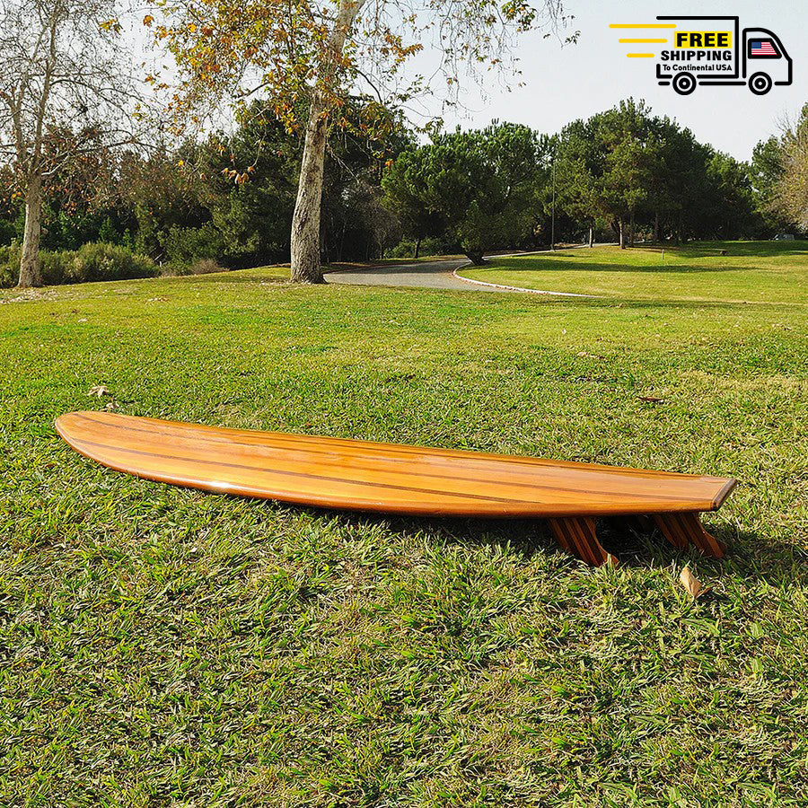 LONG BOARD | Wooden Kayak |  Boat | Canoe with Paddles for fishing and water sports