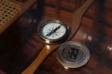 Load image into Gallery viewer, BEETLES COMPASS W LEATHER CASE | Nautical decor | Vintage arts and crafts for decoration
